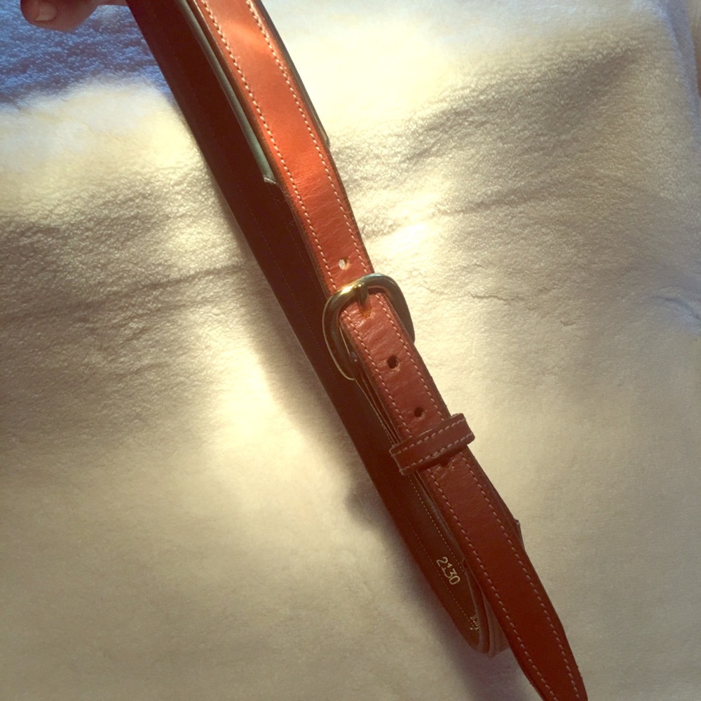 Tory leather English bridle belt